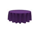 120" ROUND POLY POPLIN SEAMLESS TABLECLOTH