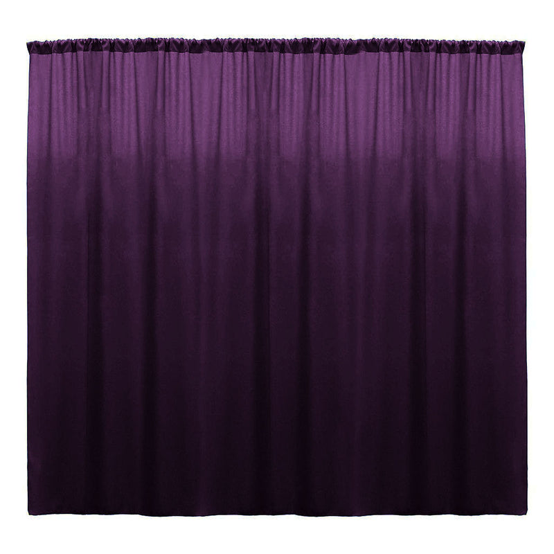 Backdrop Drape Curtain 10 Feet Wide x 15 Feet High, Polyester Poplin SEAMLESS 1 Panel.