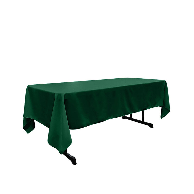 Emerald Green Rectangular Polyester Poplin Tablecloth