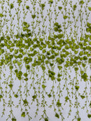 Satin 3D floral glitter sequin fabric/prom/wedding lace/costume/apparel.