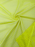 Big Hole Fish Net Diamond Mesh On Stretch Spandex Fabric.