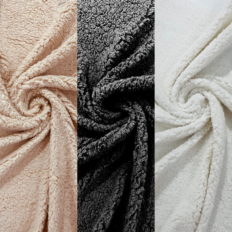 SHERPA FLEECE FABRIC (by the yard)