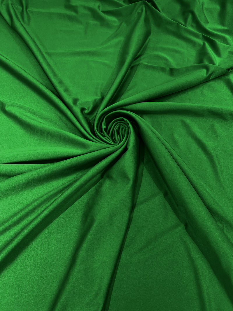 Flag Green Shiny Milliskin Nylon Spandex Fabric 4 Way Stretch 58" Wide Sold by The Yard