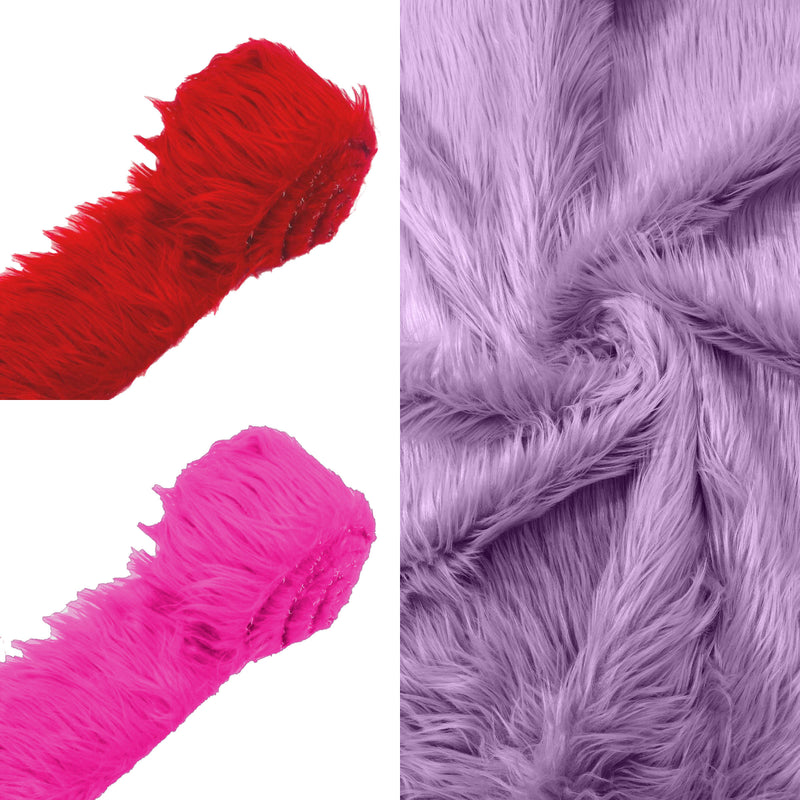 Long Pail Soft Faux Fur Fabric STRIP.