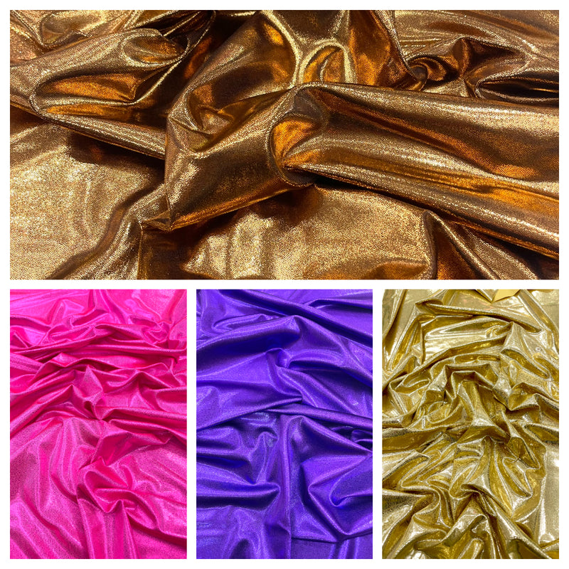 Foggy All Over Foil Metallic Nylon Spandex 4 Way Stretch/58" Wide-By The Yard