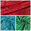 SNAKE FOIL STRETCH VELVET FABRIC (By The Yard)