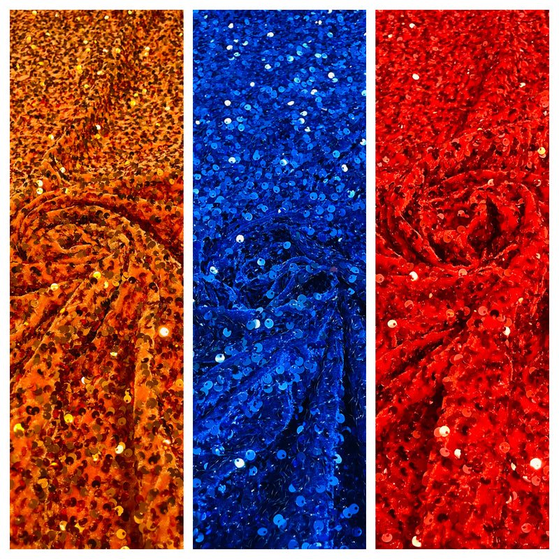 SEQUIN STRETCH VELVET (by the yard)