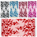 Double Scalp Orquidia 3d floral design embroider with pearl in a mesh lace fabric-sold by the yard