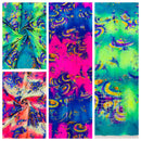 FOIL REPTILE STRETCH SPANDEX FABRIC (by the yard)