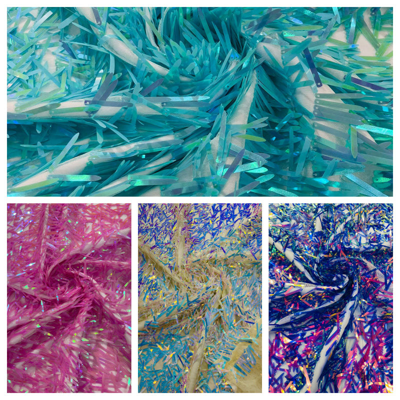 SWORD SEQUIN MESH FABRIC (By The Yard)