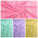 MINKY ROSEBUD FABRIC (by the yard)