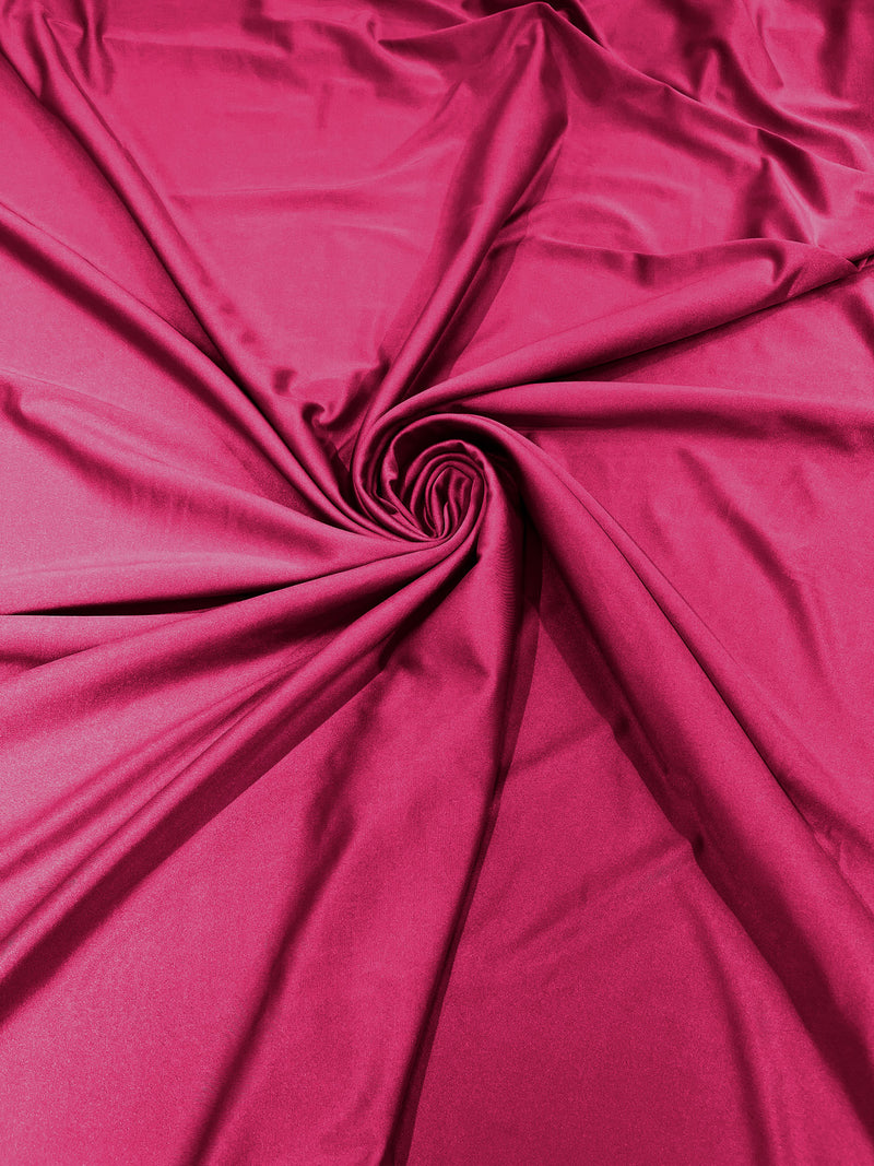 Fuchsia Shiny Milliskin Nylon Spandex Fabric 4 Way Stretch 58" Wide Sold by The Yard