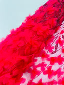 Luxury 3D Floral/Butterfly Beaded lace, by The Yard.