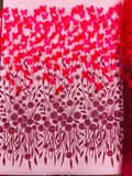 Luxury 3D Floral/Butterfly Beaded lace, by The Yard.