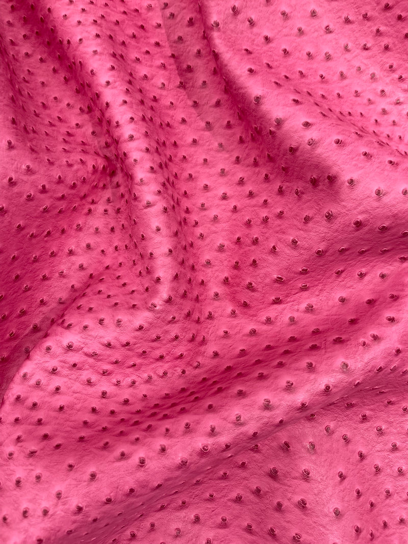 Classic Ostrich Upholstery Vinyl Fabric / Faux Leather Accessories Crafting Apparel Upholstery Vinyl Fabric 54" Wide.