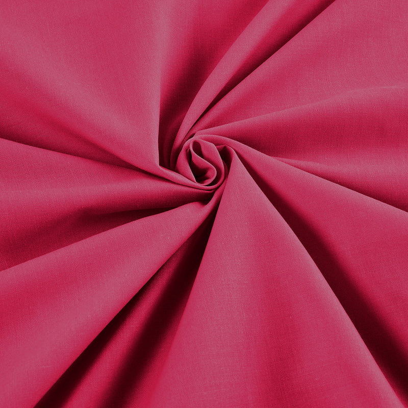 Fuchsia Solid Poly Cotton Fabric - Sold By The Yard 58"/60" Width DIY Clothing Accessories Table Runner.