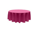 84" ROUND POLY POPLIN SEAMLESS TABLECLOTH
