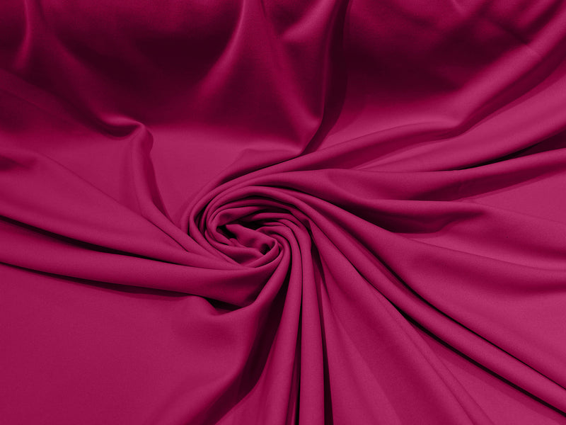 Fuchsia 59/60" Wide 100% Polyester Wrinkle Free Stretch Double Knit Scuba Fabric/cosplay/costumes.