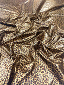 Cheetah Print Stretch Latex 58" Wide| New Creations Fabric & Foam Inc.