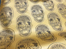 3D SKULL VINYL FABRIC (By The Yard )