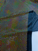 Geometric Foil Velvet Stretch, by The Yard.