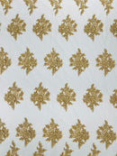 CORDED LACE 3D FLORAL (by the yard)