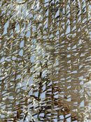 SWORD SEQUIN MESH FABRIC (By The Yard)