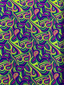 Retro Paisley Spandex, by The Yard.