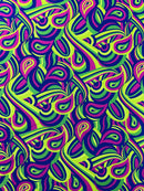Retro Paisley Spandex, by The Yard.