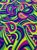 Retro Paisley Spandex, by The Yard.