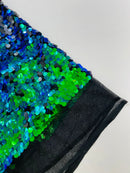 ROUND PALLETTE SEQUIN ON MESH FABRIC (By The Yard)