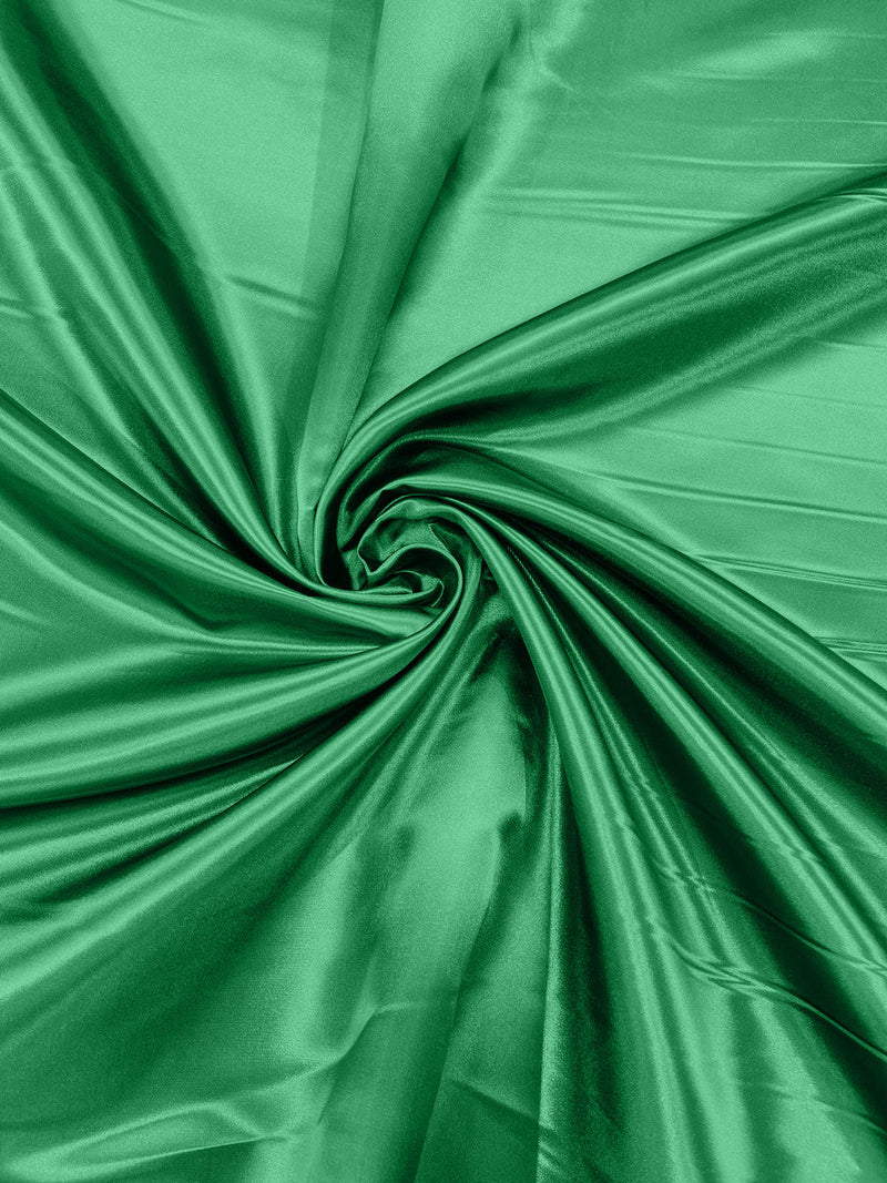 Green Mexican - Heavy Shiny Bridal Satin Fabric for Wedding Dress, 60"inches Wide SoldByTheYard.