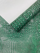 Metallic Gator Vinyl Fabric 54" Wide / Upholstery Crafting Accessories Applications Faux Leather PVC.