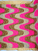 WAVE SEQUIN VELVET FABRIC (By The Yard)