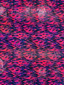 Holographic Flames Foil Printed Spandex Fabric (By The Yard)