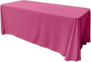 86" X 108" Rectangular Seamless Polyester Poplin Tablecloth, for Party/Wedding Tablecloth