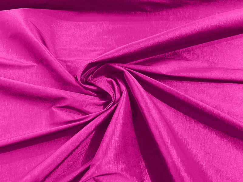 Hot Pink Solid Medium Weight Stretch Taffeta Fabric 58/59" Wide-Sold By The Yard.