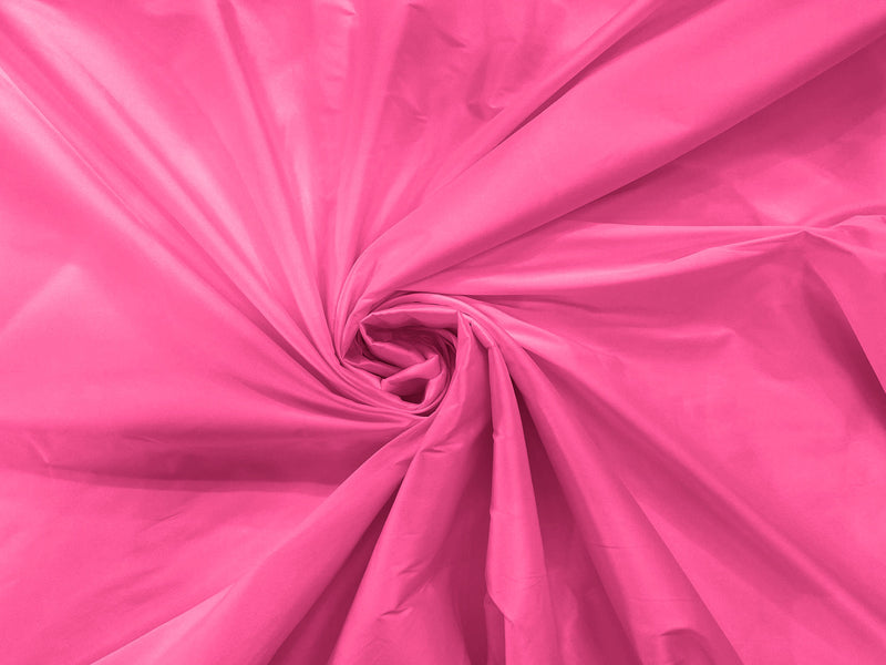 Hot Pink - 100% Polyester Imitation Silk Taffeta Fabric 55" Wide/Costume/Dress/Cosplay/Wedding.