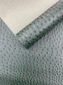 Classic Ostrich Upholstery Vinyl Fabric / Faux Leather Accessories Crafting Apparel Upholstery Vinyl Fabric 54" Wide.