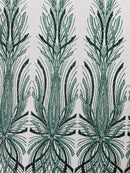 Palm Beaded Damask Design Fabric, by The Yard. (Copy)