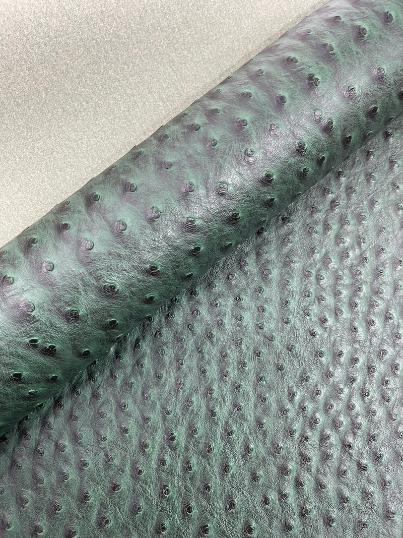 Classic Ostrich Upholstery Vinyl Fabric / Faux Leather Accessories Crafting Apparel Upholstery Vinyl Fabric 54" Wide.
