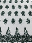 Classic Beaded Damask Lace, by The Yard.