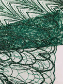 Luxury Chain Geometric Beaded Lace, by The Yard.