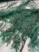 Luxury Festival Beaded Vine Lace Fabric, by The Yard.