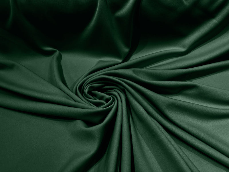 Hunter Green Stretch Double Knit Scuba Fabric Wrinkle Free/ 58" Wide 100%Polyester ByTheYard.