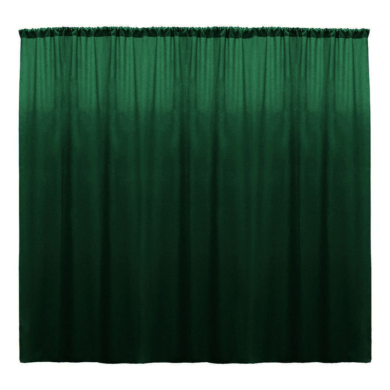 Backdrop Drape Curtain 10 Feet Wide x 9 Feet High, Polyester Poplin SEAMLESS 1 Panel.