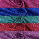 METALLIC TINSEL STRETCH LUREX SEQUIN FABRIC (By The Yard)
