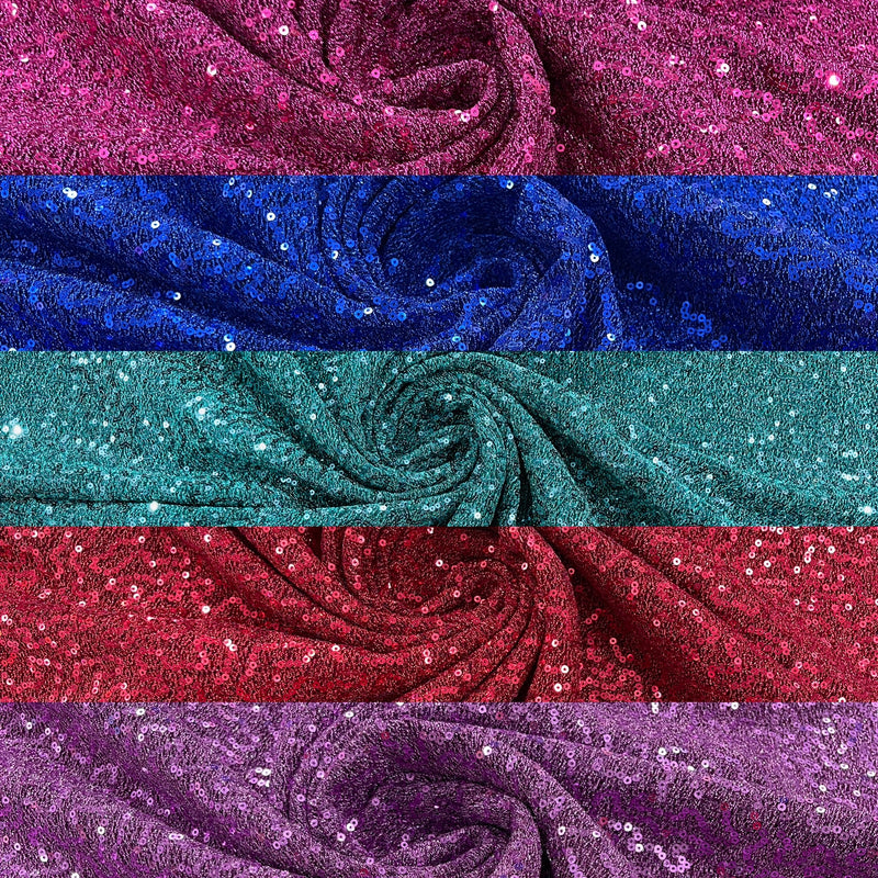 METALLIC TINSEL STRETCH LUREX SEQUIN FABRIC.