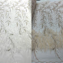 FANCY BEADED FEATHER LACE (By The Yard)