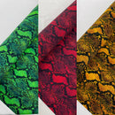 PYTHON SNAKE DIGITAL PRINT ON A SPANDEX FABRIC (By The Yard)